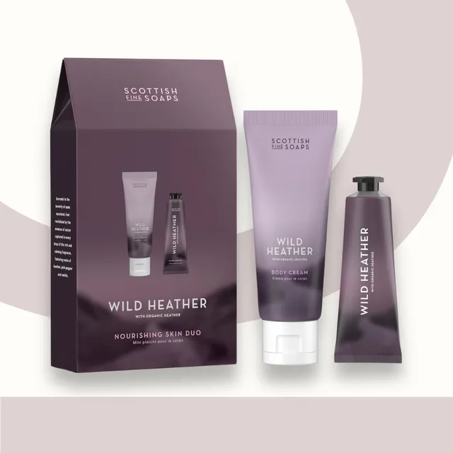 Scottish Fine Soaps Wild Heather Nourishing Skin Duo zestaw 75+30 ml wrzosowy