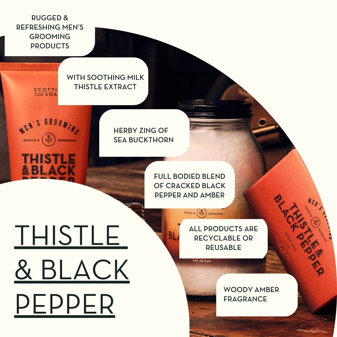 Scottish Fine Soaps Thistle Black Pepper mydło 300 ml męskie