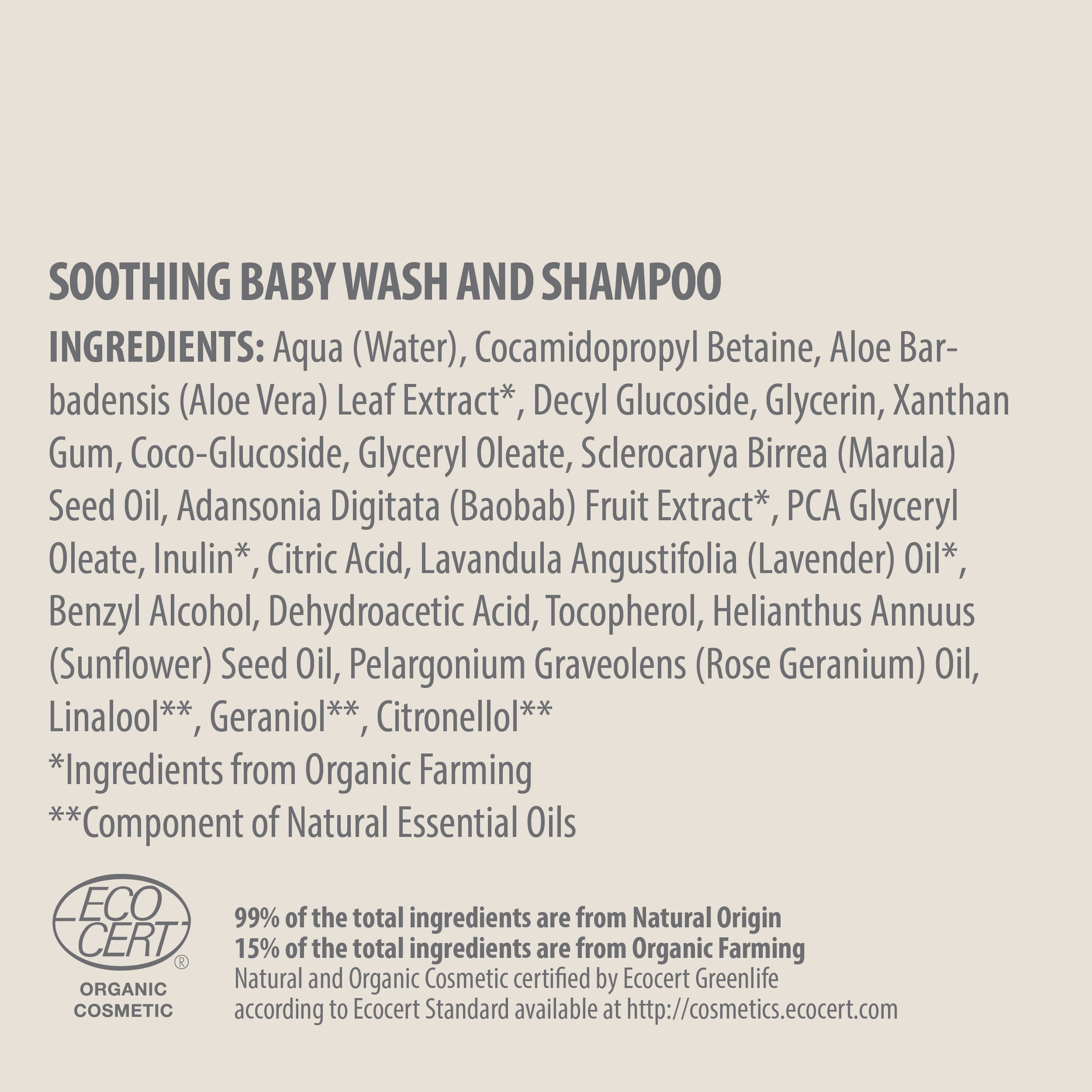 Pure Beginnings Baby Wash & Shampoo żel do kąpieli 250 ml baobab