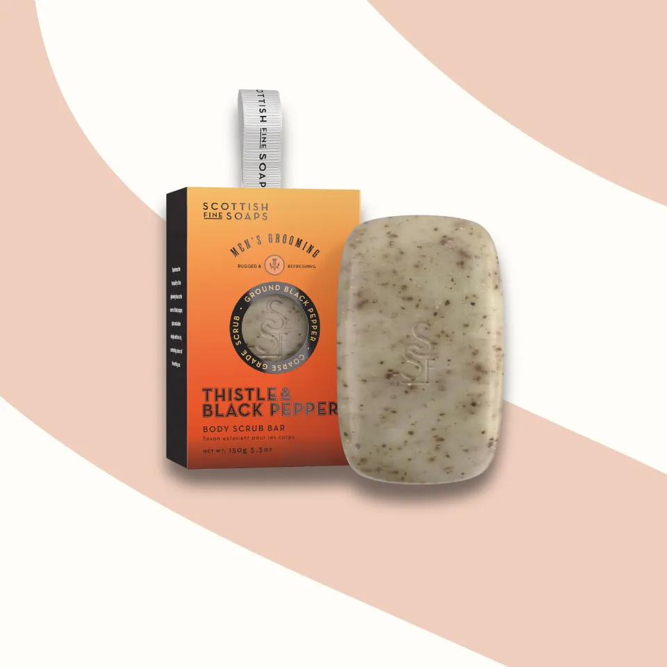 Scottish Fine Soaps Thistle Pepper kostka peelingująca 150 g