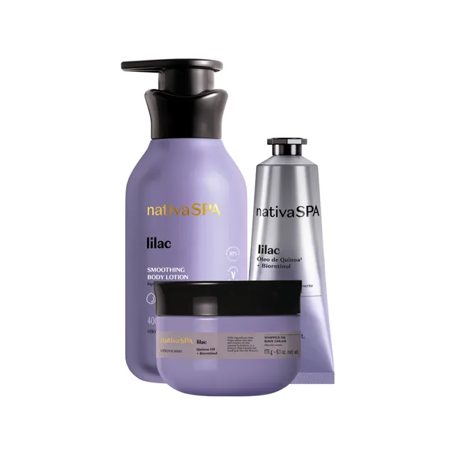 Nativa SPA Lilac Smoothing zestaw do ciała lilak