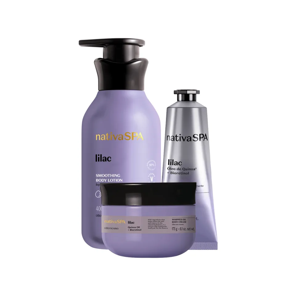 Nativa SPA Lilac Smoothing zestaw do ciała lilak