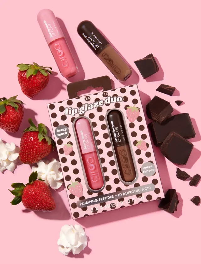 Ciroa Lip Glaze Duo błyszczyk do ust 2 szt truskawka-czekolada