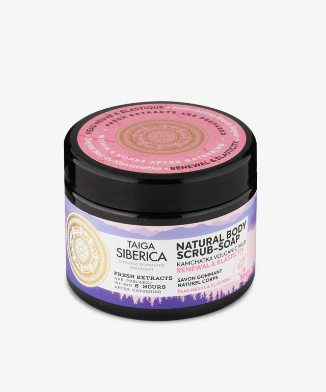 Taiga Siberica Renewal peeling-mydło do ciała ujędrniające