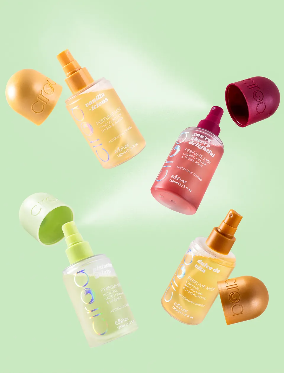Ciroa Ultimate mgiełki perfumowane zestaw 4 szt gliceryna