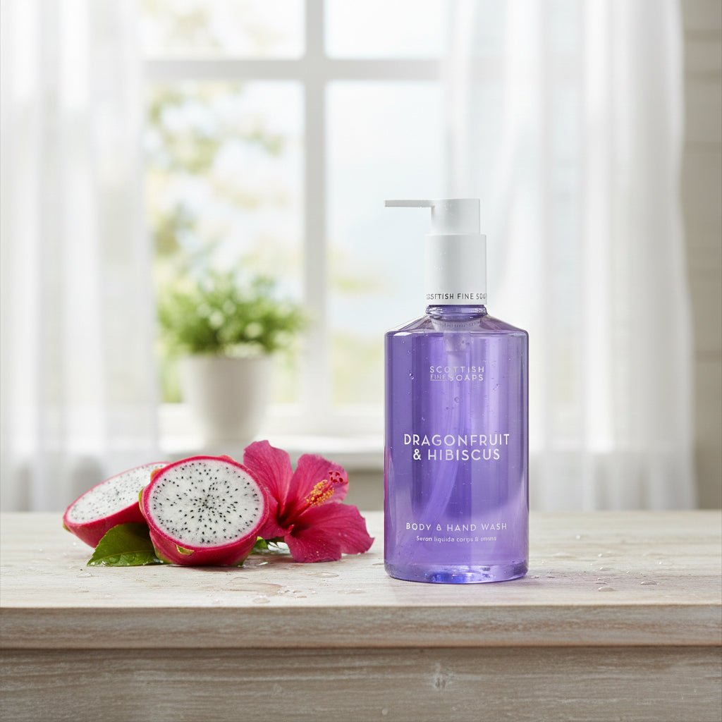 Scottish Fine Soaps Dragonfruit & Hibiscus żel do ciała i rąk 300 ml z AHA