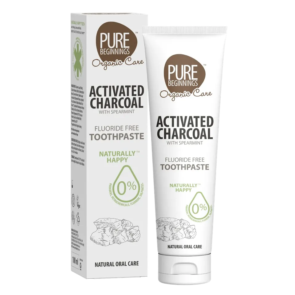 Pure Beginnings Activated Charcoal naturalna pasta do zębów 100 ml