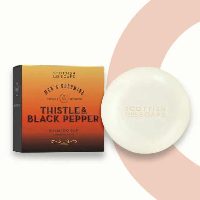 Scottish Fine Soaps Thistle & Black Pepper szampon w kostce 100 g