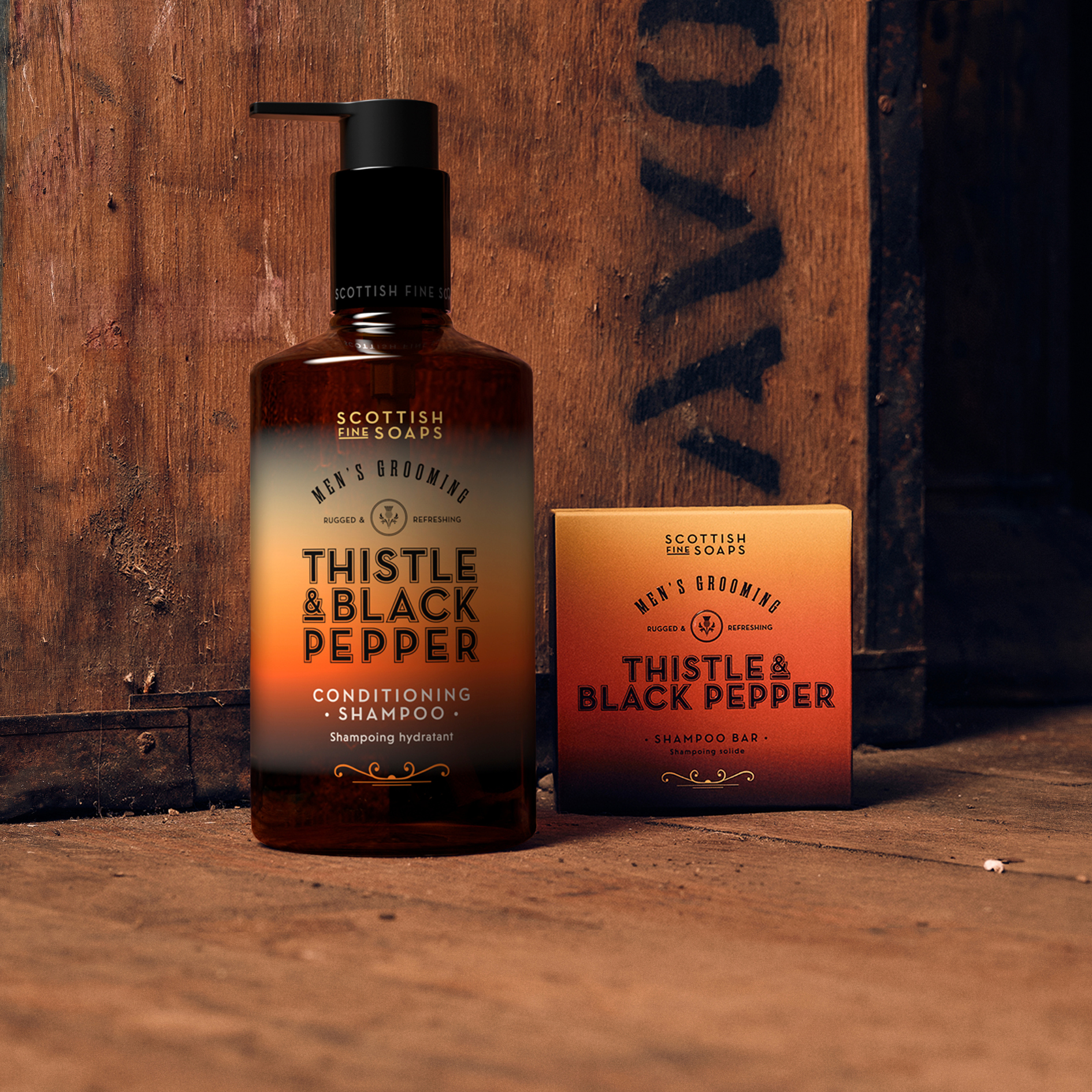 Scottish Fine Soaps Thistle & Black Pepper szampon 300 ml