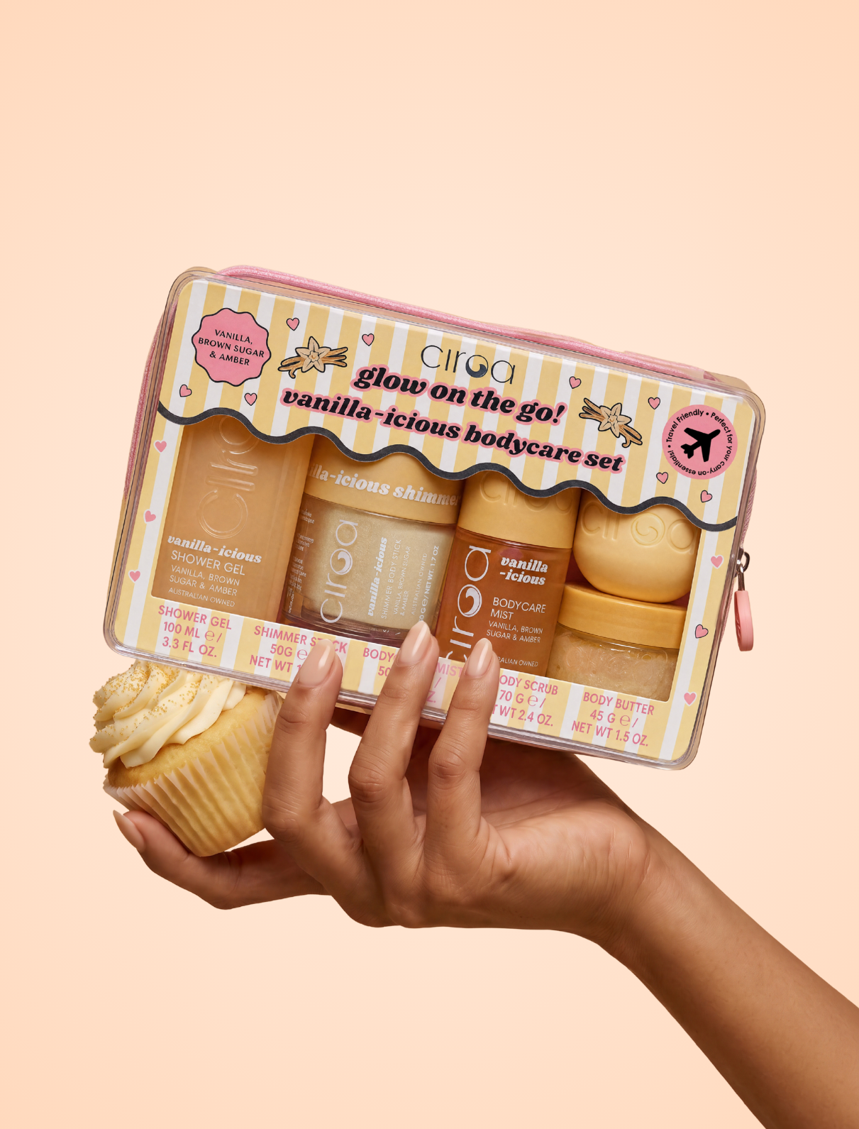 Ciroa Vanilla-icious podróżny zestaw 5 szt wanilia