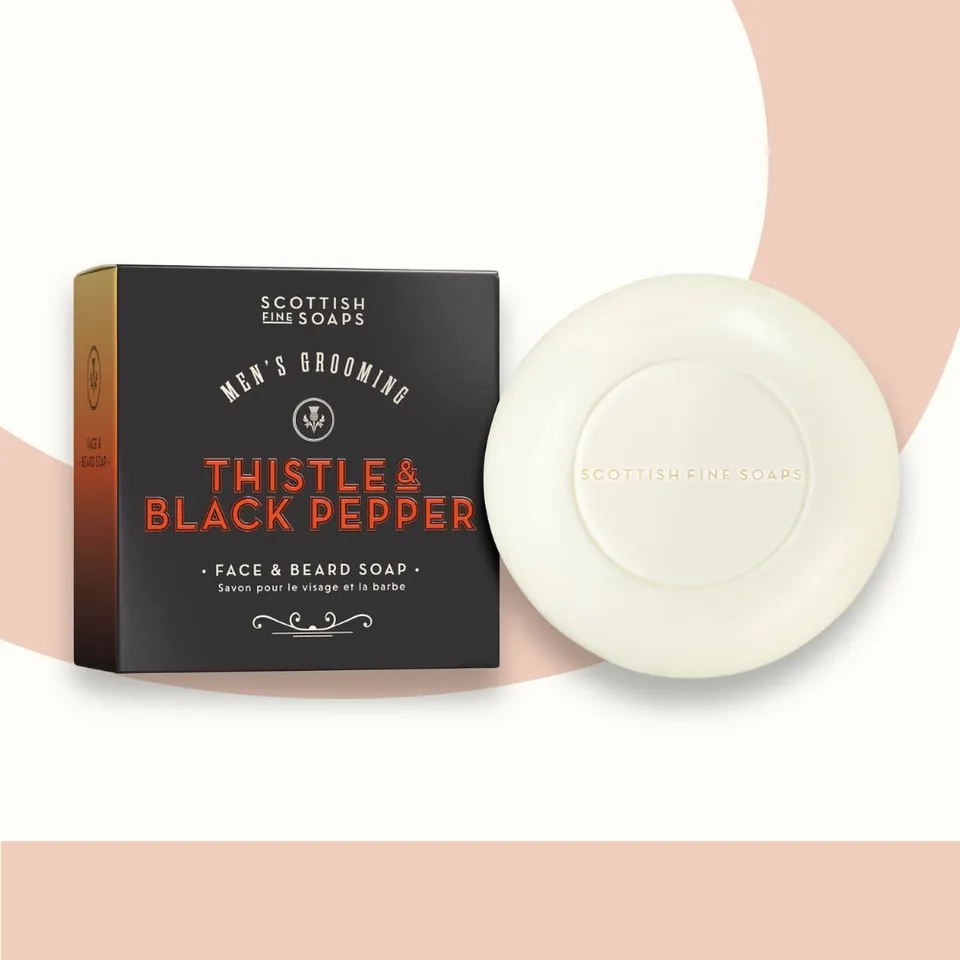 Scottish Fine Soaps Thistle Pepper mydło do brody 100 g pieprzowe