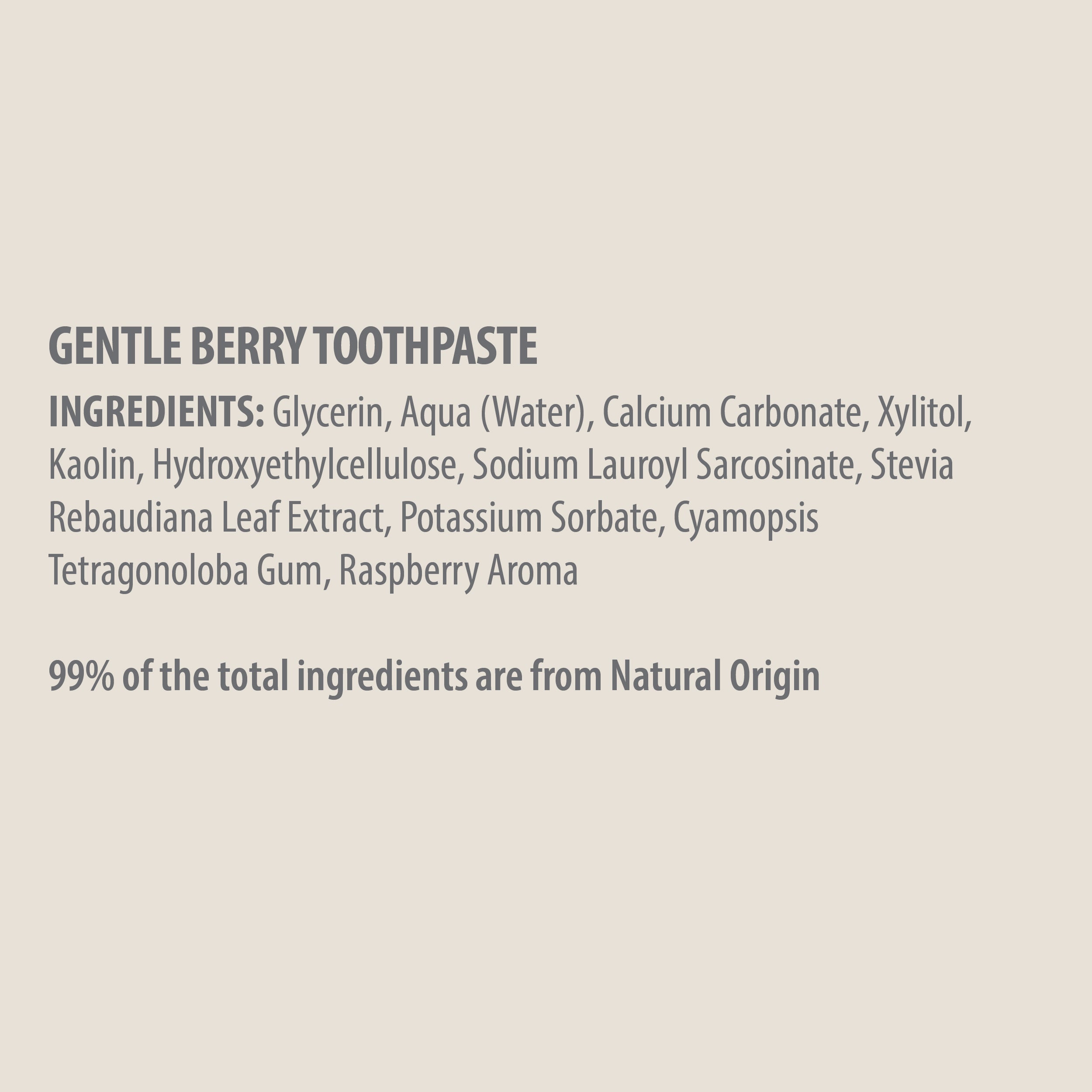 Pure Beginnings Gentle Berry pasta do zębów 75ml bez fluoru