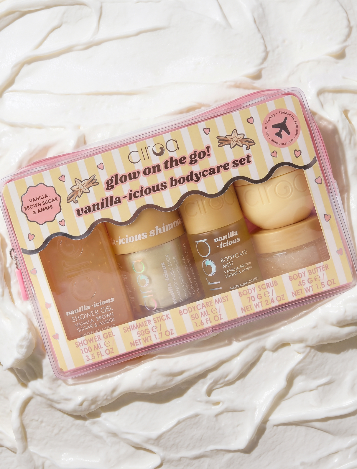 Ciroa Vanilla-icious podróżny zestaw 5 szt wanilia