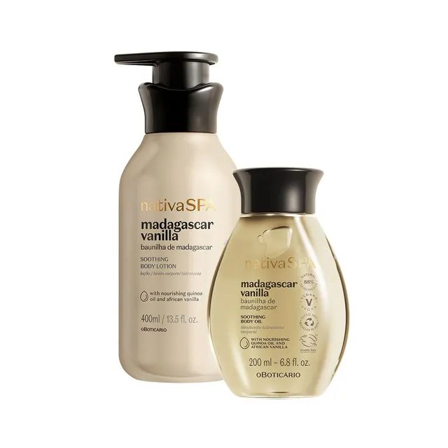 Nativa SPA Madagascar Vanilla zestaw balsam + olejek 2-etapowy
