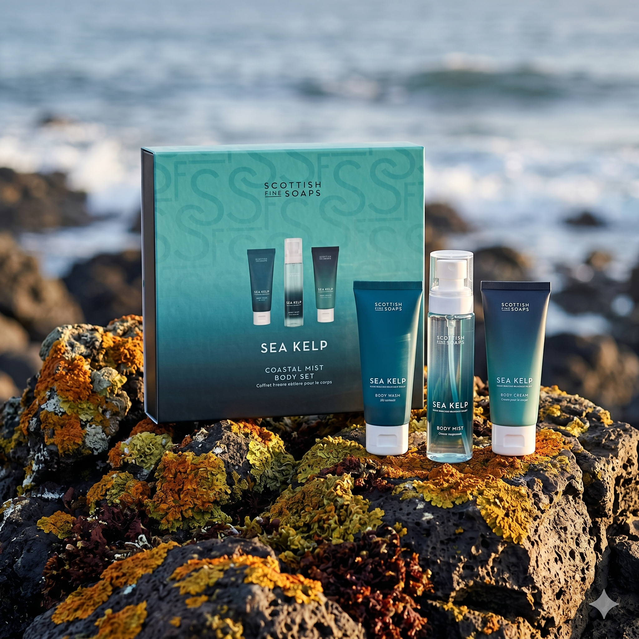 Scottish Fine Soaps Sea Kelp zestaw do ciała morski 3 szt