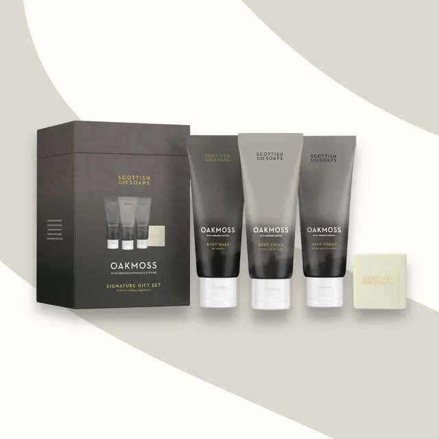 SCOTTISH FINE SOAPS Oakmoss Zestaw prezentowy 4-elementowy