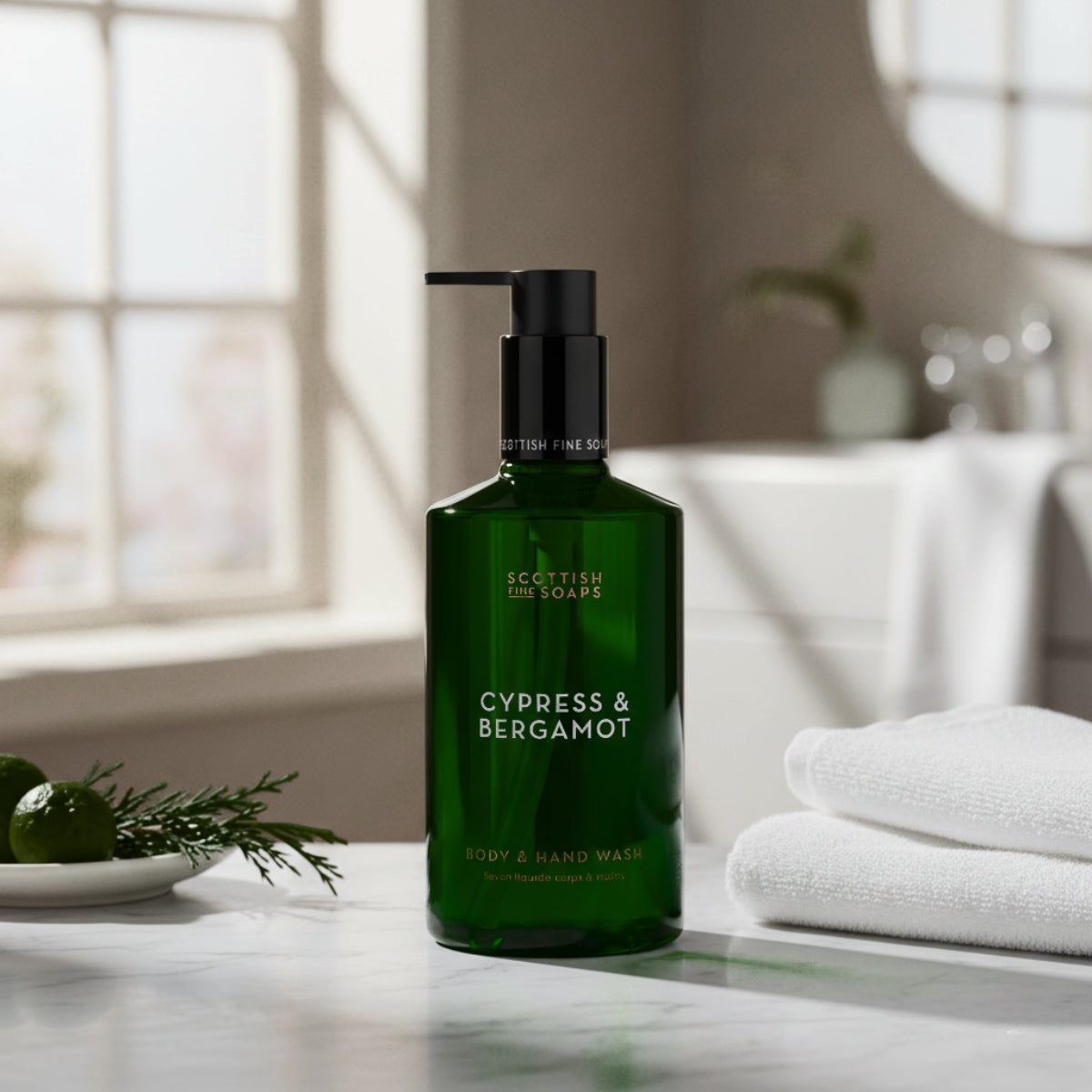 Scottish Fine Soaps Cypress & Bergamot żel do rąk i ciała 300 ml