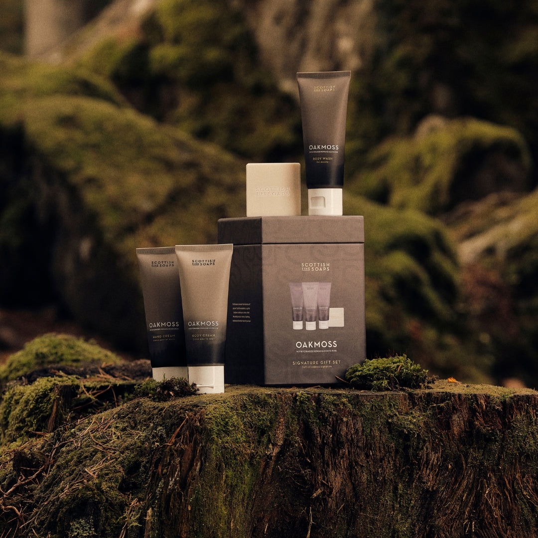 SCOTTISH FINE SOAPS Oakmoss Zestaw prezentowy 4-elementowy
