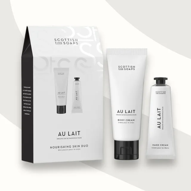 Scottish Fine Soaps Au Lait Nourishing Skin Duo zestaw 75+30 ml