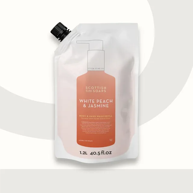 Scottish Fine Soaps White Peach & Jasmine Body & Hand Wash żel 1,2 l AHA