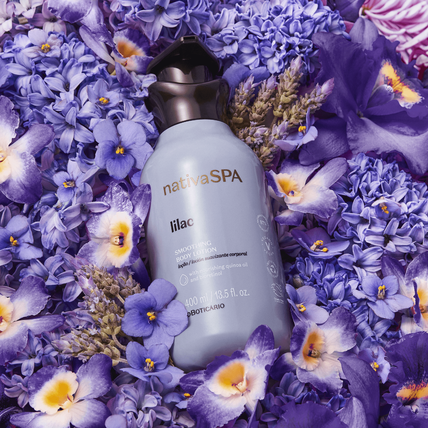Nativa SPA Lilac Smoothing zestaw do ciała lilak