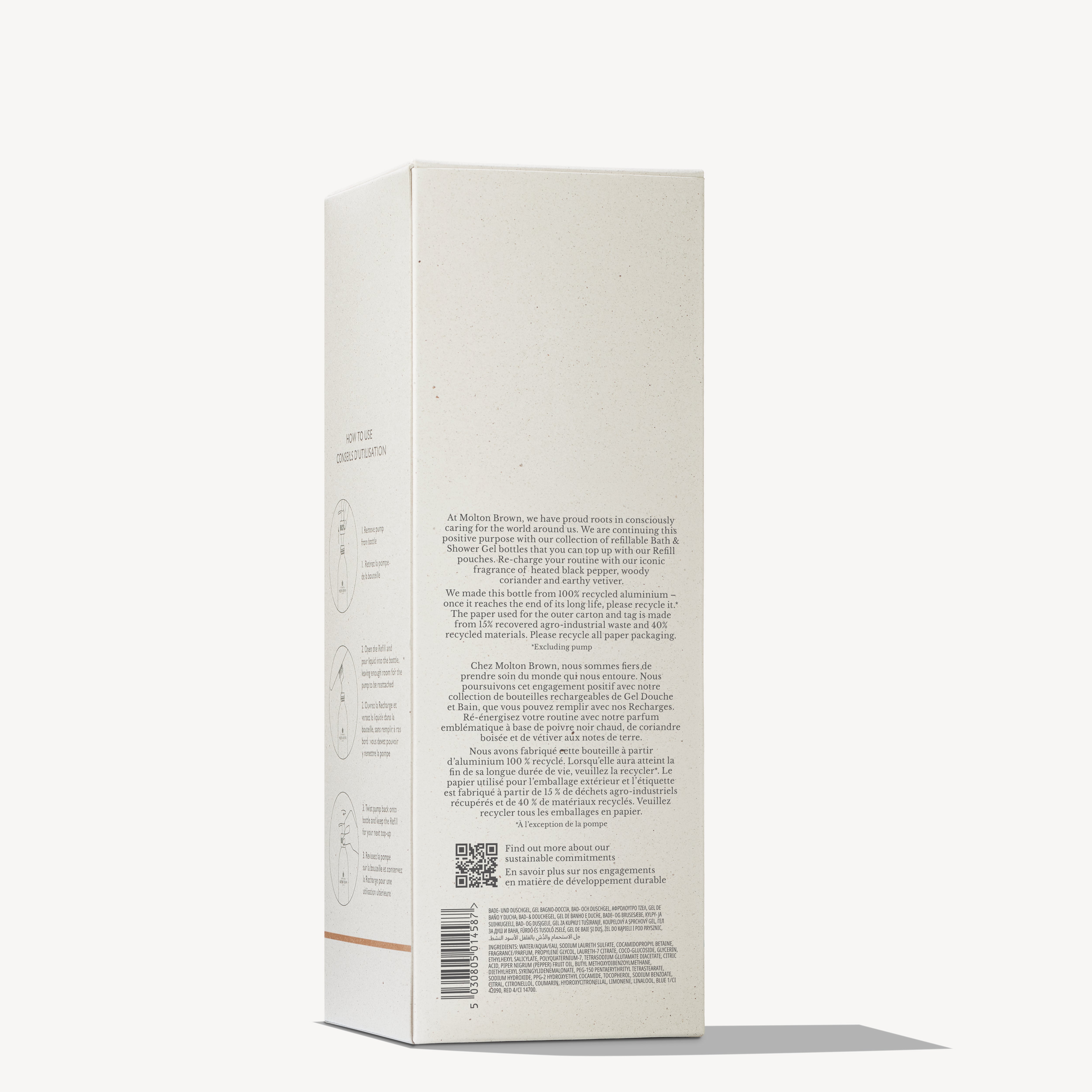 Molton Brown Re-charge Black Pepper żel 400 ml aluminiowy