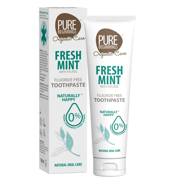 Pure Beginnings Fresh Mint pasta do zębów 100 ml bez fluoru