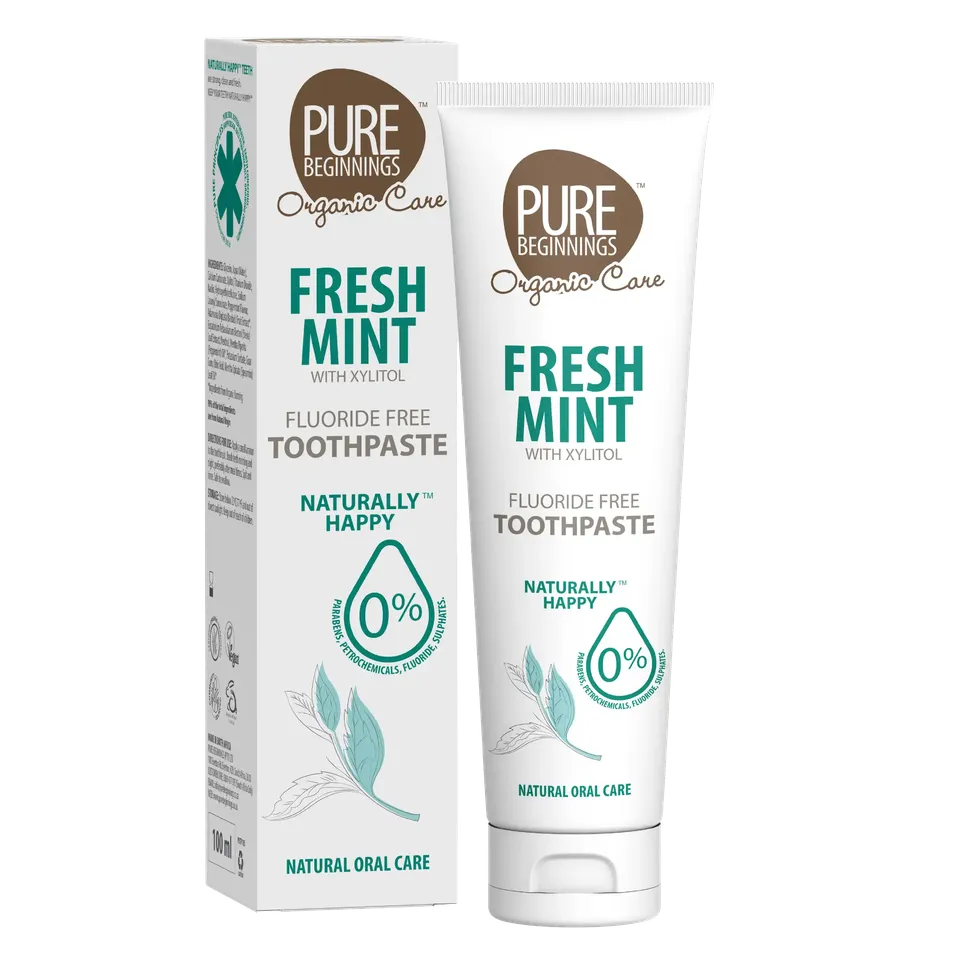 Pure Beginnings Fresh Mint pasta do zębów 100 ml bez fluoru