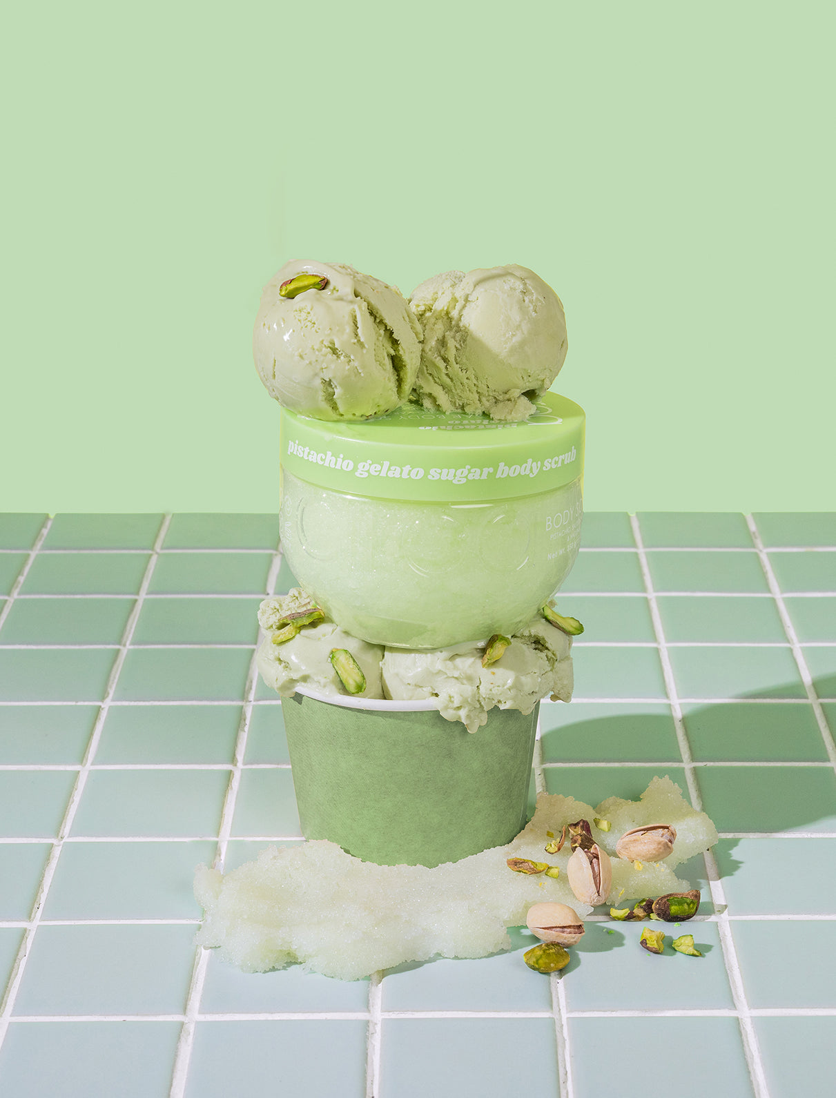 Ciroa Pistachio Gelato peeling do ciała pistacja 350g