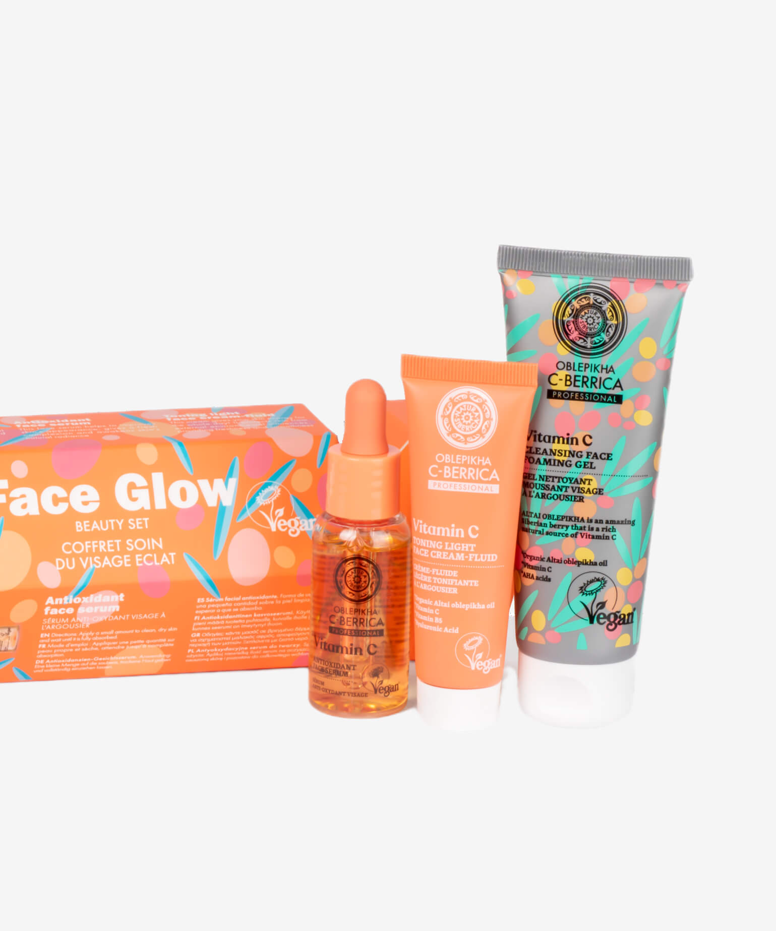 Taiga Siberica Face Glow zestaw do twarzy rozświetlający