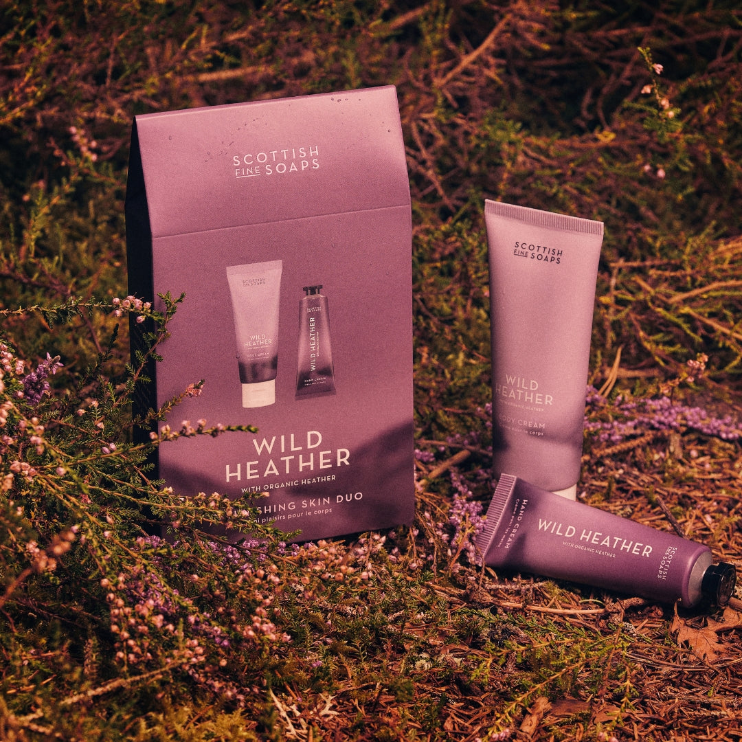 Scottish Fine Soaps Wild Heather Nourishing Skin Duo zestaw 75+30 ml wrzosowy