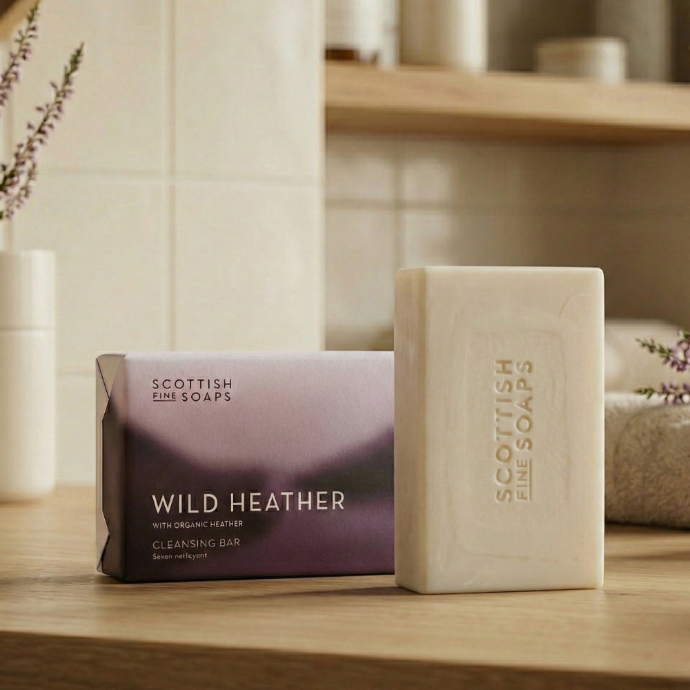 Scottish Fine Soaps Wild Heather kostka 220 g wrzosowa