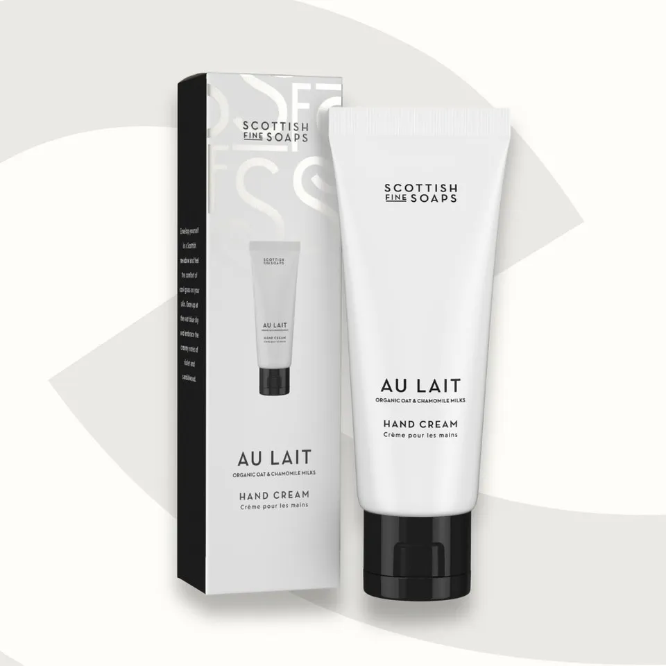Scottish Fine Soaps Au Lait krem do rąk 75 ml z masłem shea