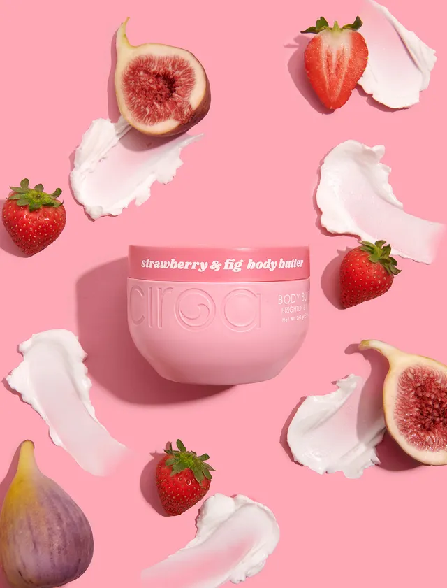Ciroa Strawberry & Fig masło do ciała 265 g rozświetlające