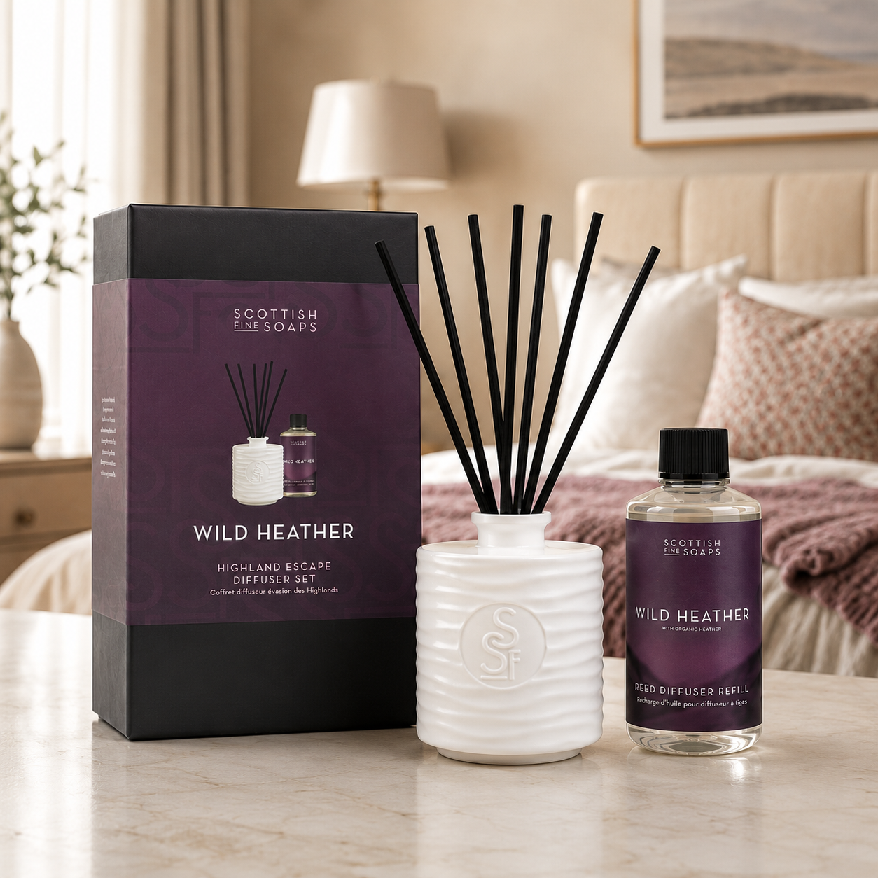 Scottish Fine Soaps Wild Heather dyfuzor patyczki 200 ml