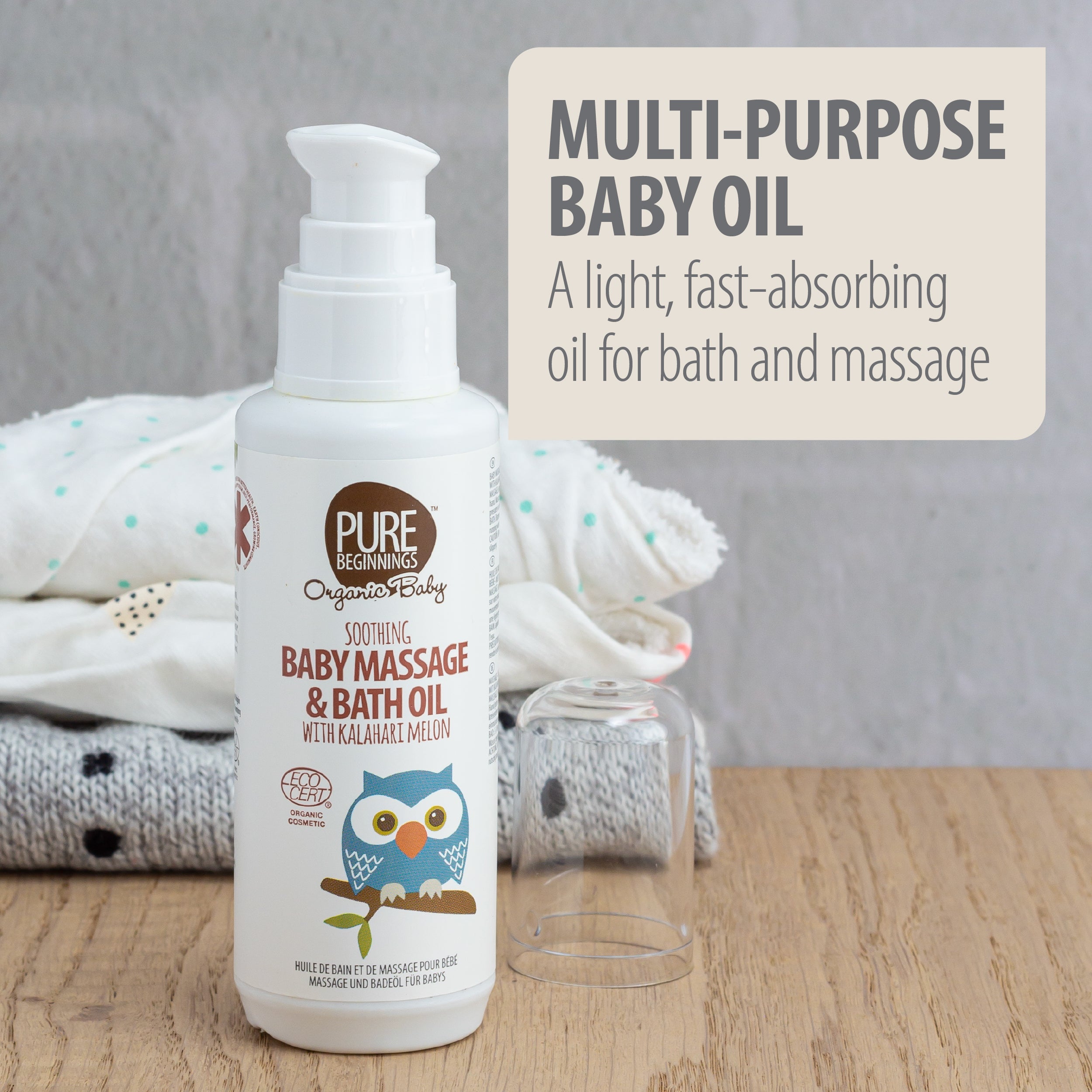 Pure Beginnings Baby olejek do kąpieli 100 ml do masażu