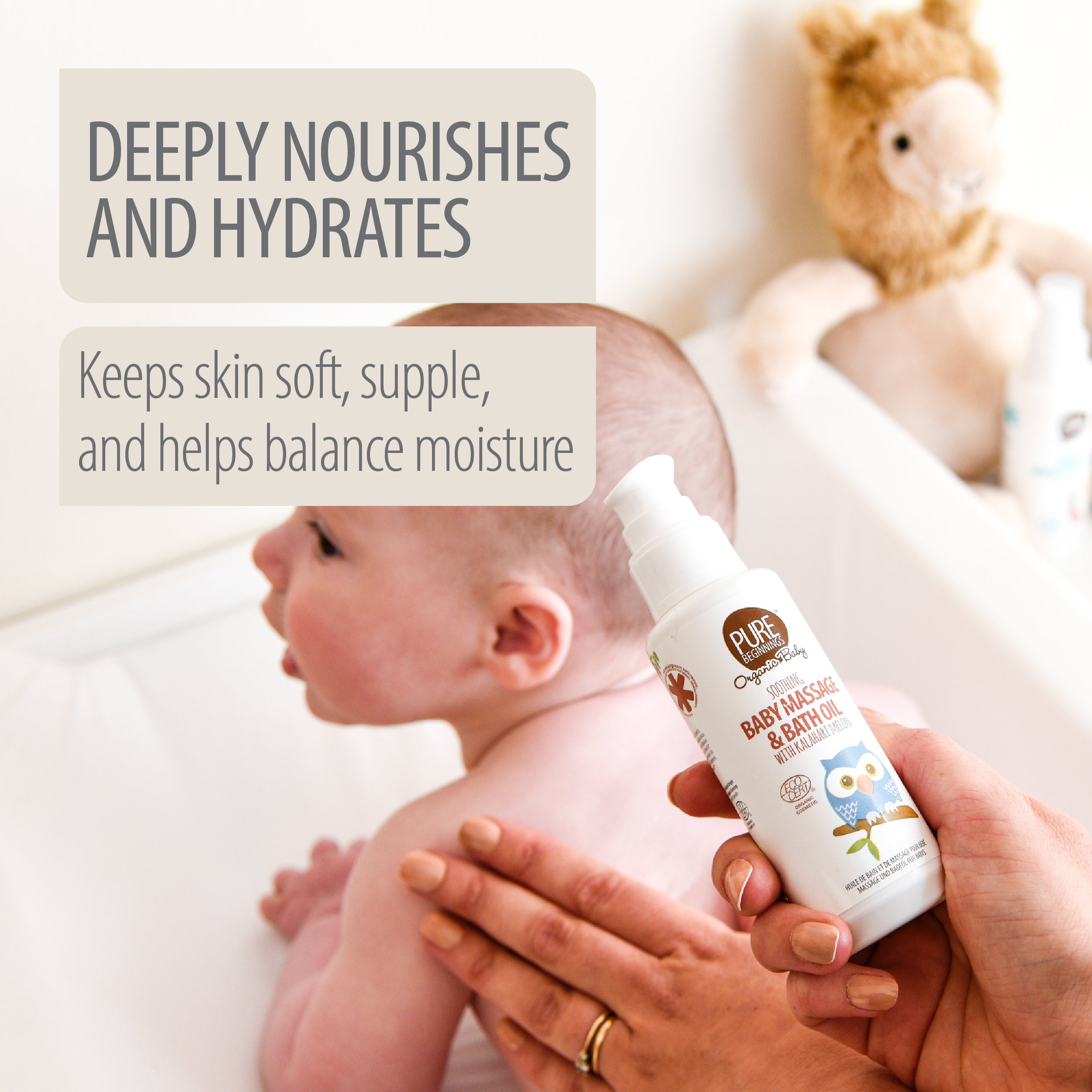 Pure Beginnings Baby olejek do kąpieli 100 ml do masażu