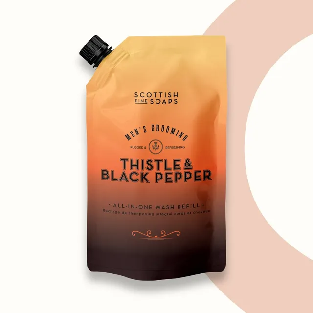 Scottish Fine Soaps Thistle & Black Pepper All-In-One Wash żel 3w1 zapas 1,2 l