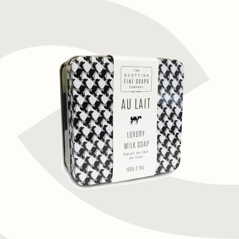 Scottish Fine Soaps Au Lait mydło w puszce 100 g mleczne