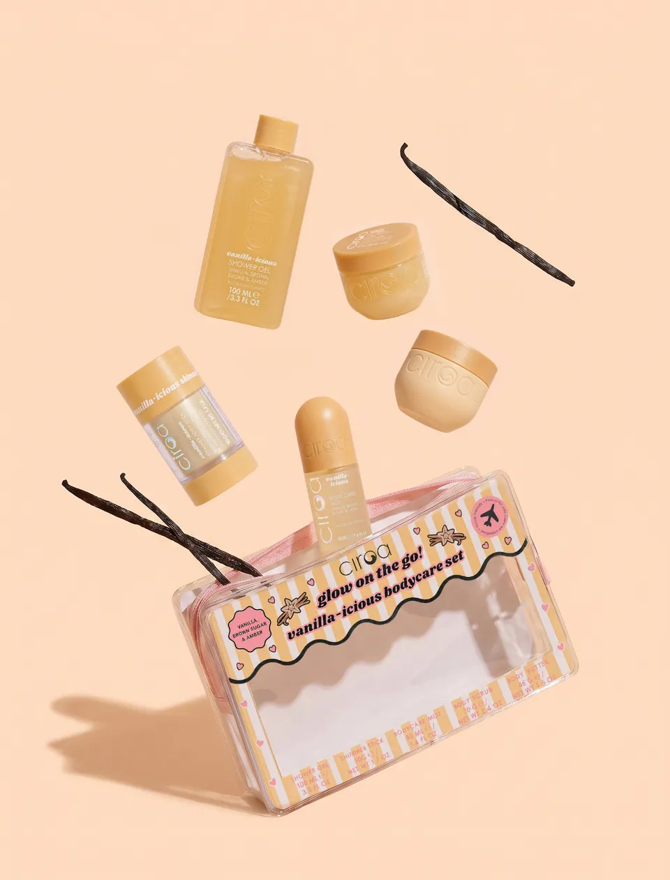 Ciroa Vanilla-icious podróżny zestaw 5 szt wanilia