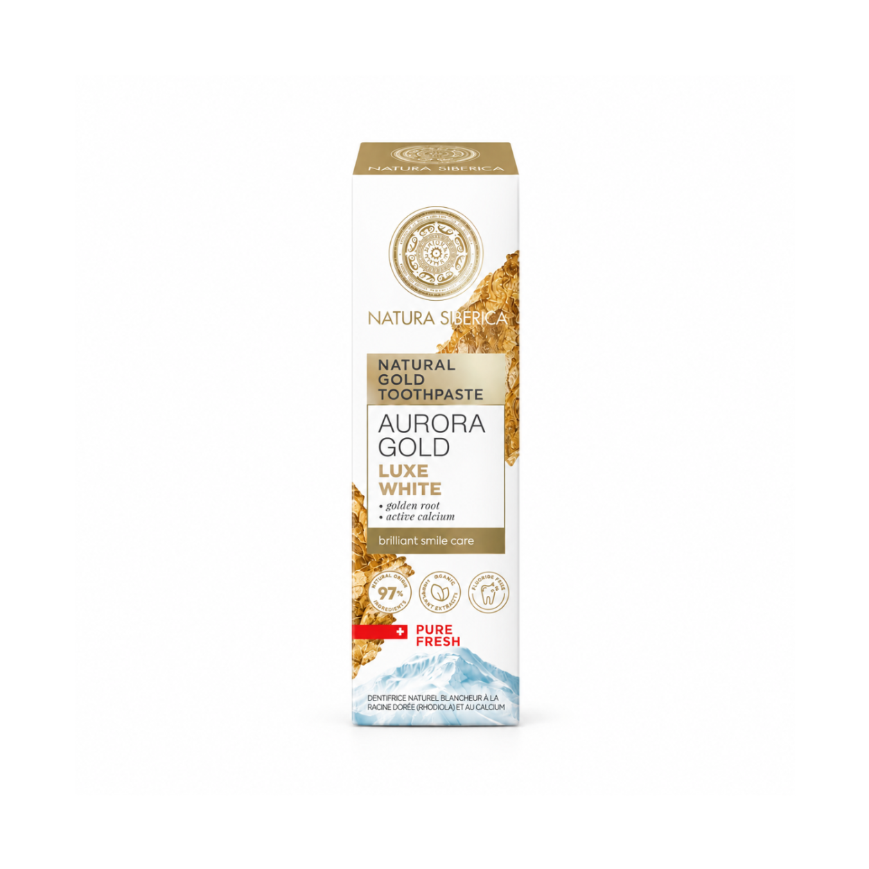 Taiga Siberica Aurora Gold naturalna pasta do zębów wybielająca
