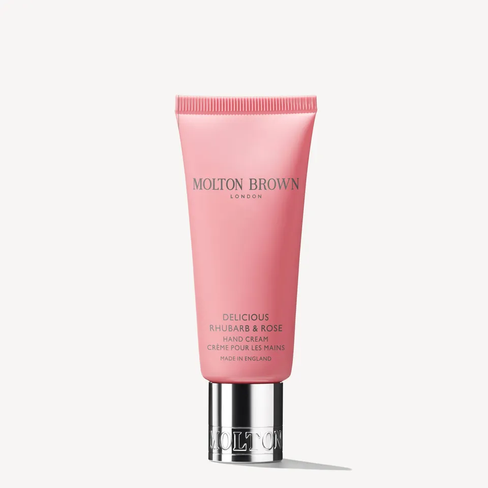 Molton Brown Delicious Rhubarb & Rose krem do rąk 40 ml różany