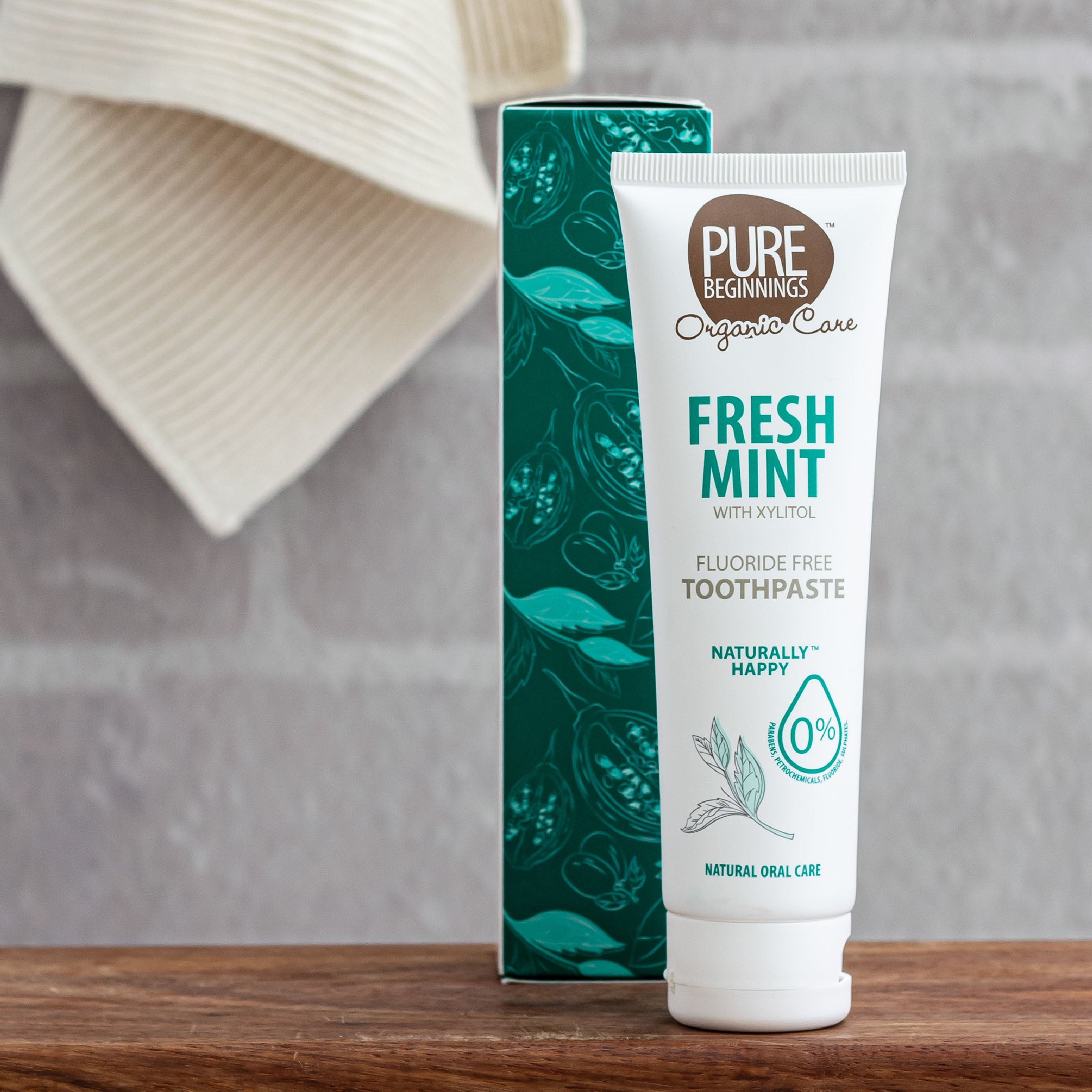 Pure Beginnings Fresh Mint pasta do zębów 100 ml bez fluoru
