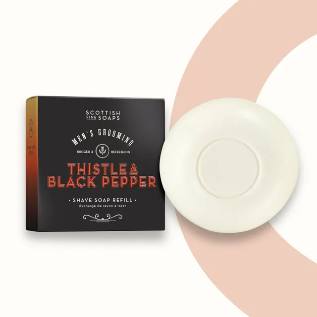 Scottish Fine Soaps Thistle & Black Pepper mydło do golenia 100 g