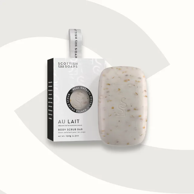 Scottish Fine Soaps Au Lait kostka peelingująca 150 g owsiana