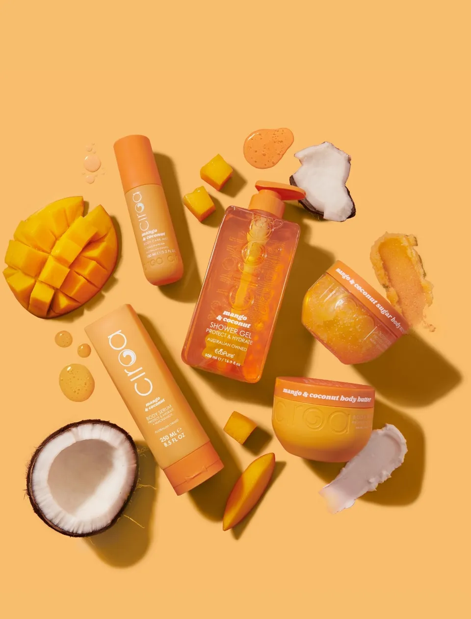 Ciroa Mango & Coconut rytuał 5el żel peeling masło serum