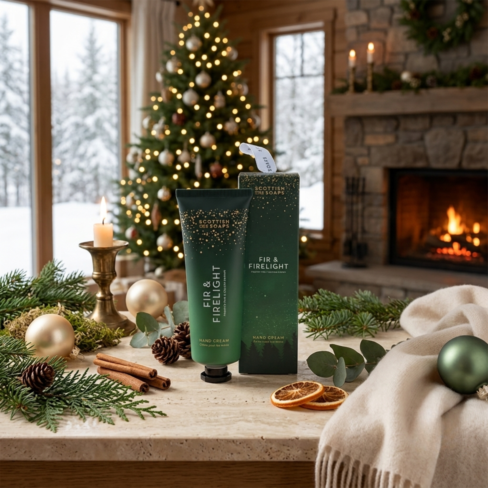 Scottish Fine Soaps Fir & Firelight krem do rąk 75ml leśny