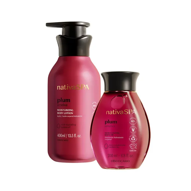 Nativa SPA Plum zestaw 2-stopniowy balsam i olejek
