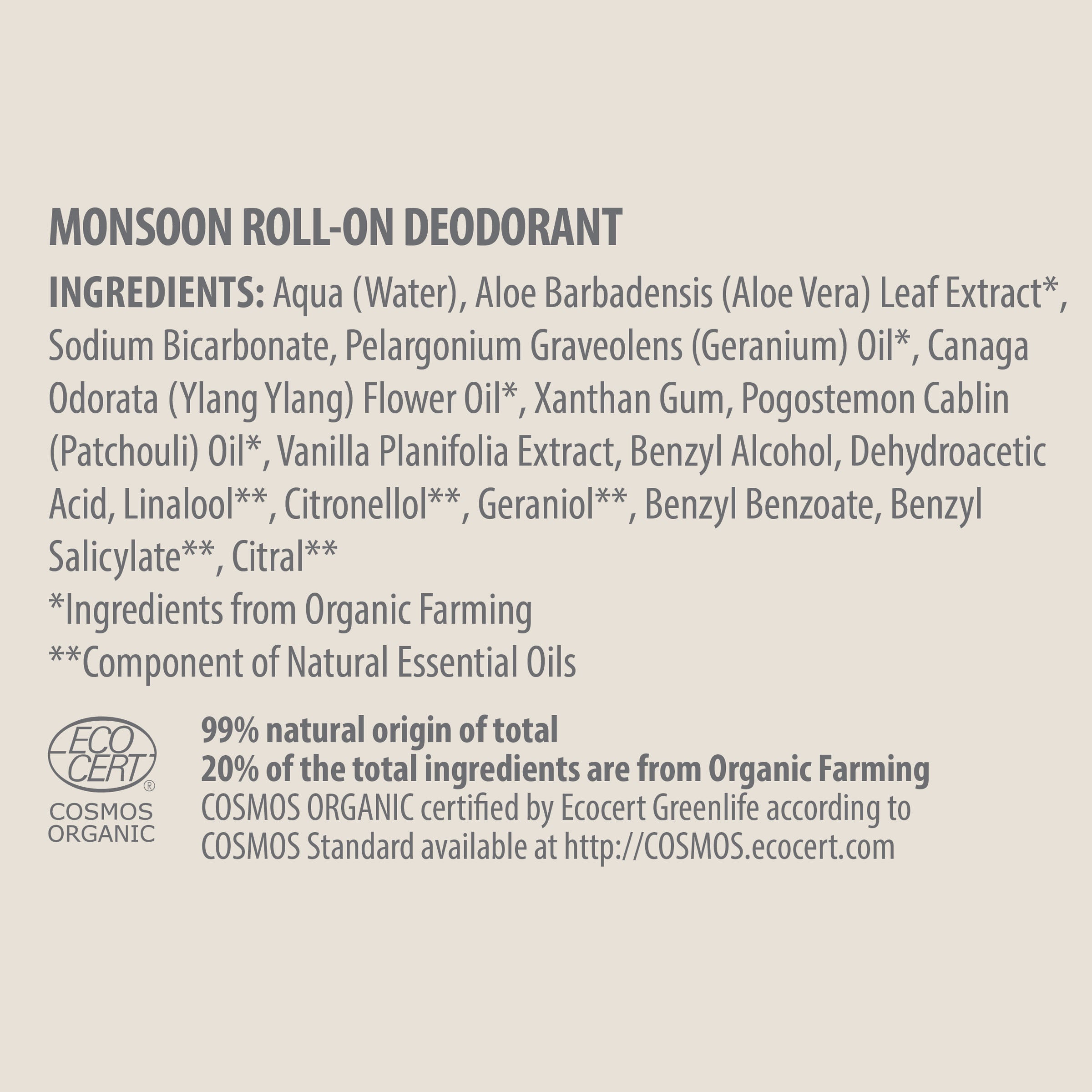 Pure Beginnings Monsoon dezodorant 75ml bez aluminium