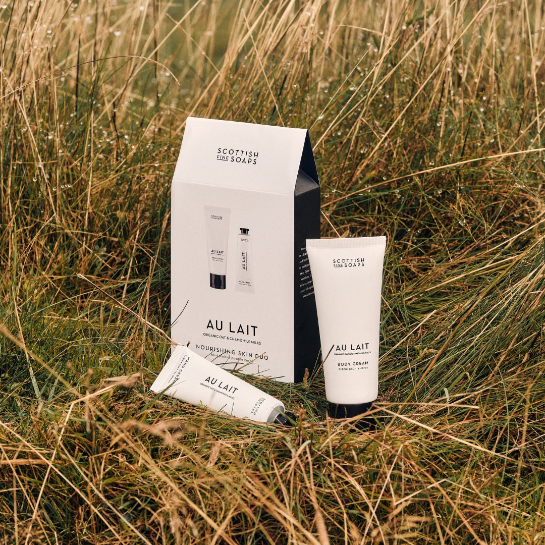 Scottish Fine Soaps Au Lait Nourishing Skin Duo zestaw 75+30 ml